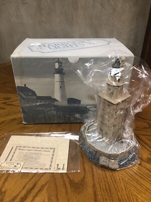 Harbour Lights Lighthouse Figurine La Coruna Spain #235 Vintage 1999 Signed