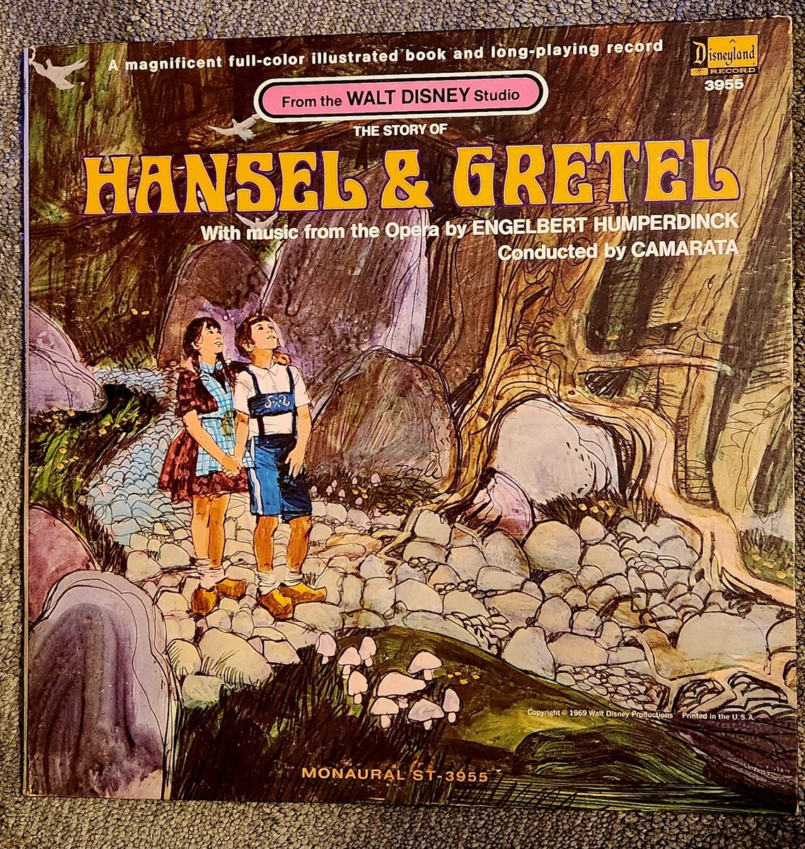 Walt Disney HANSEL AND GRETEL Vinyl LP Camarata Opera Music by E