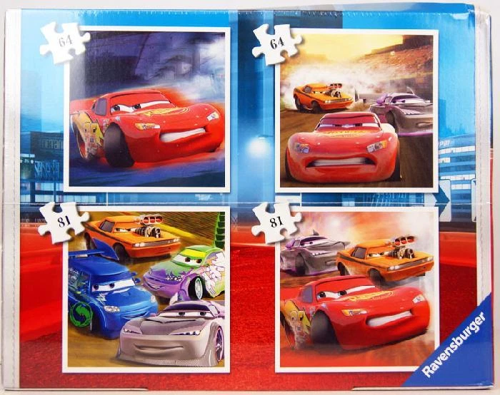 Cars - Puzzle - 4 Unterschiedliche Puzzle - mit Cars Karten-Deck - Bild 2 von 4