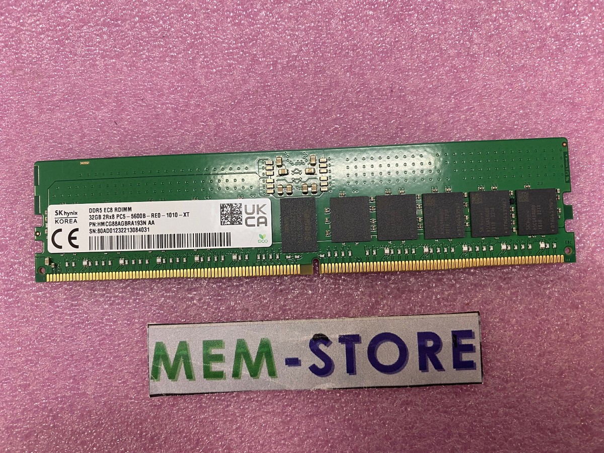 SK Hynix 32GB DDR5-5600 RDIMM RAM for Dell PowerEdge HS5610 HS5620