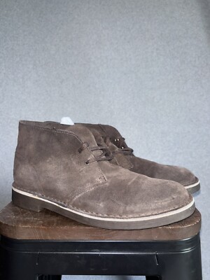 Clarks / ブーツ/US8/BLK/スウェード/15522 Clarks 15522 Men's Brown Leather Lace Up Ankle Chukka Desert Boots