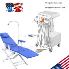 Dental Mobile Delivery Unit Suction Rolling Compressor Trolley /Folding Chair