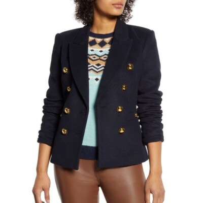 HALOGEN X ATLANTIC PACIFIC DOUBLE BREASTED BLAZER