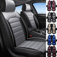 For Toyota Tundra Faux Leather Car Seat Covers Front Rear Protectors Waterproof