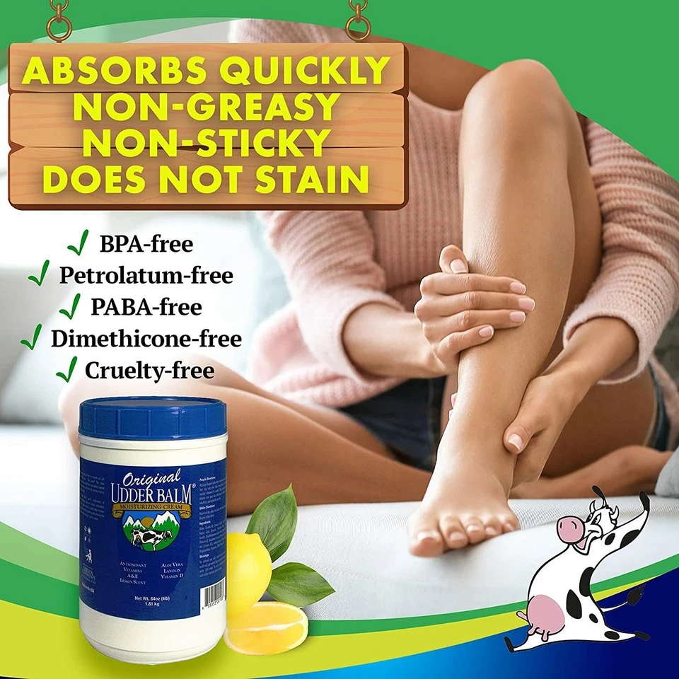 Original Udder Balm Thick Moisturizing Cream. Help for dry hands. *OUB - Image 3 of 4