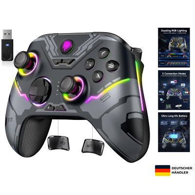 EasySMX X15 Gaming Controller: 7 Farb RGB & Hall Trigger für intensives Gameplay