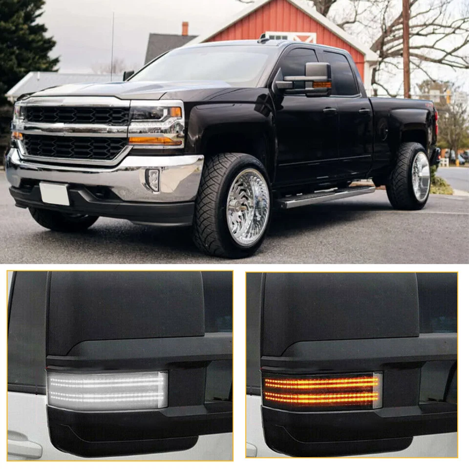 Dynamic Side Mirror Light Signal For 2015-2019 Chevrolet Silverado 2500HD 3500HD - Image 3 of 4