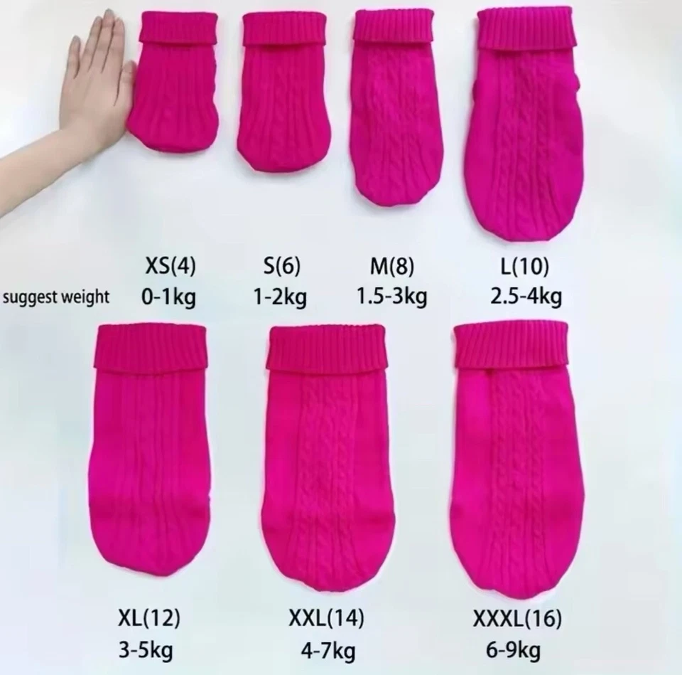 Dog Wool Knitted Sweater For Winter Pet Wool Jumper Pet Clothes Puppy Outfit - Image 2 of 4