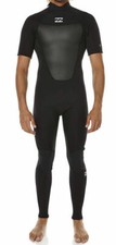 BILLABONG Men's 2/2 ABSOLUTE COMP BZ S/S Wetsuit - BLK - Medium - NWT