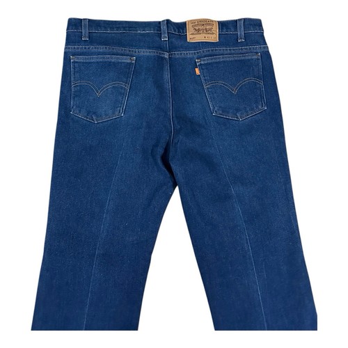 Vintage Levis 517 Orange Tab Jeans Men 42x32 (40x31) Boot Cut USA Cowboy Blue - Picture 7 of 12