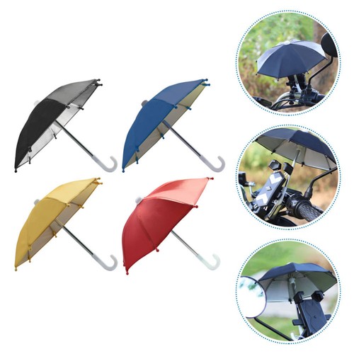 4pcs Phone Umbrella Cycling Sturdy Practical Lightweight Useful Small Umbrellas - 第 12/12 張圖片