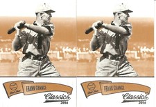 2 CARD 2014 CLASSICS FRANK CHANCE REPRINT BASEBALL CARD LOT #46