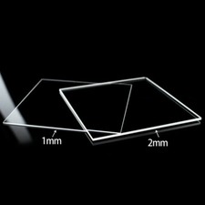 1200  Ultra-Thin JGS2 Quartz Glass Sheet 10/20/30/40/50/100 x0.1/0.2/0.3/0.5/mm