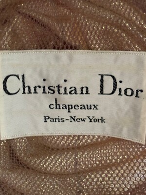 CHRISTIAN DIOR Chapeaux artistic Gold Sparkle tulle Turban  display picture 3
