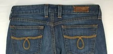 Lucky Brand Women's Lola Ankle Crop Blue Denim Jeans Size 6/28 Made in America