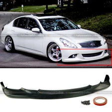 Fit 10-13 G37 Sedan 4DR Unpainted OE Style PU Front Bumper Lip Body Kit Spoiler