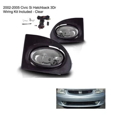 Fog Lights Bumper Lamps Light  Clear For 02-05 Honda Civic Si 3Dr