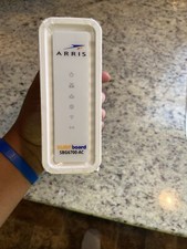 Used Arris SBG6700AC White Surfboard Cable Modem NO POWER CORD UNTESTED