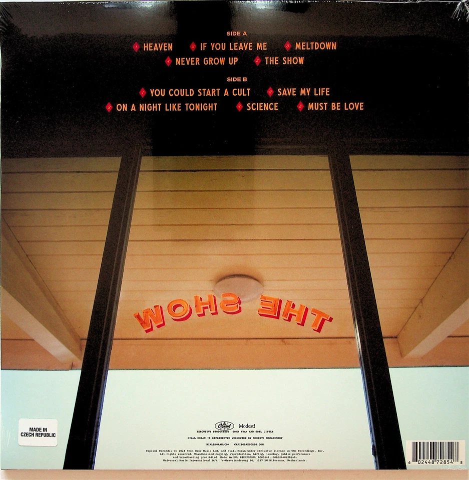 NIALL HORAN- The Show LP (NEW 2023 Vinyl) ONE DIRECTION Solo inc Heaven/Meltdown - Image 2 of 2