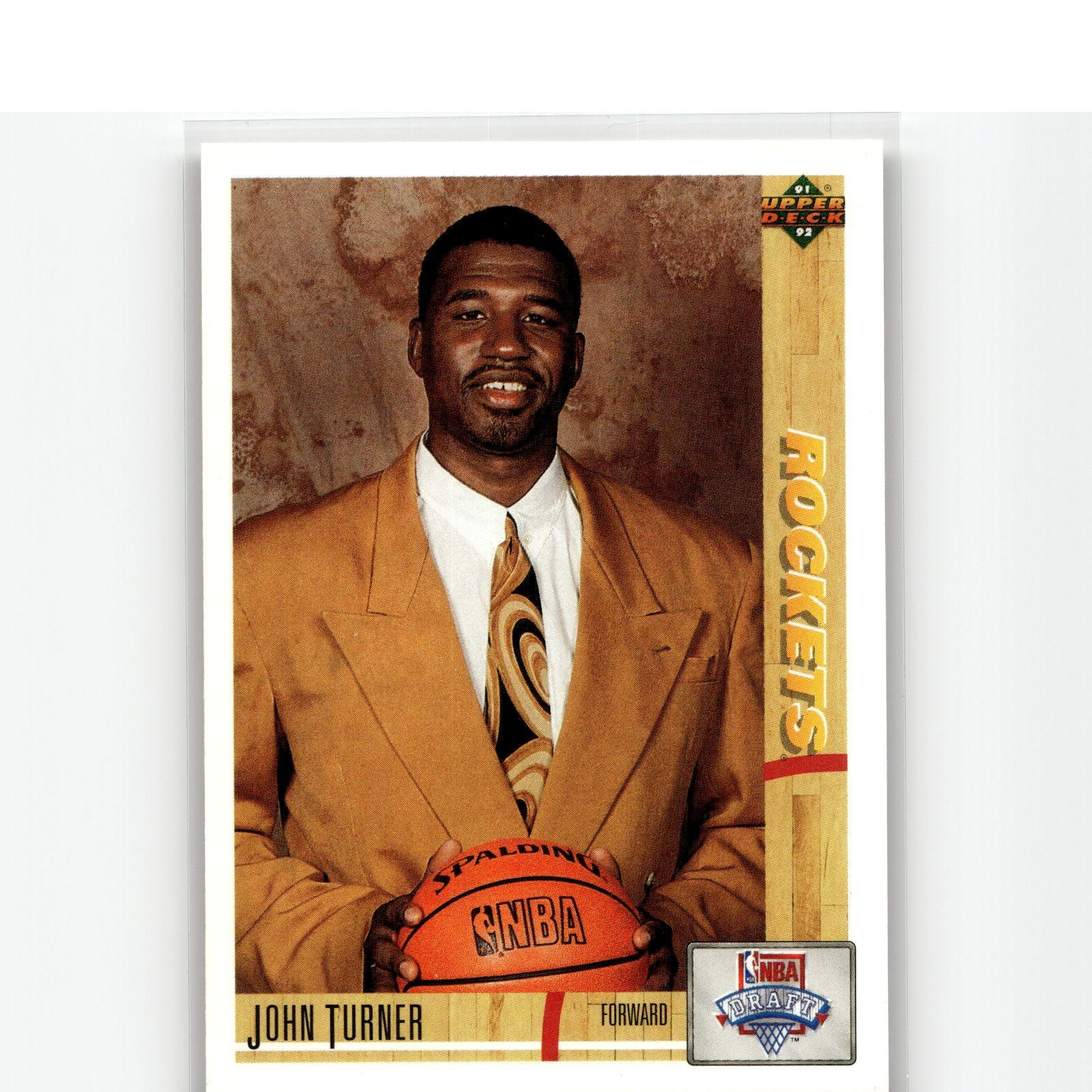 1991-92 Upper Deck John Turner #11 Rookie Houston Rockets