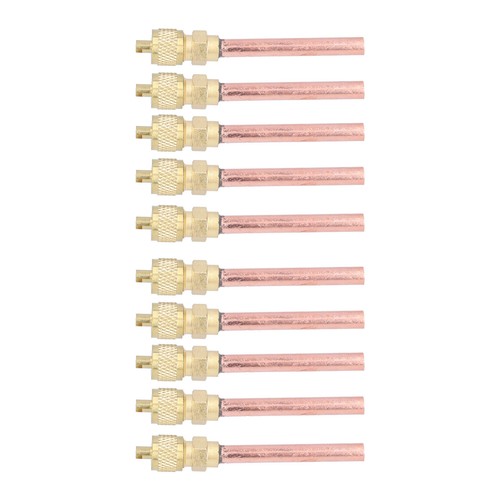 Hvac Service Valve 10Pcs 1/4SAE HVAC Filling Access Valves Conditioner GD AC - Picture 20 of 24