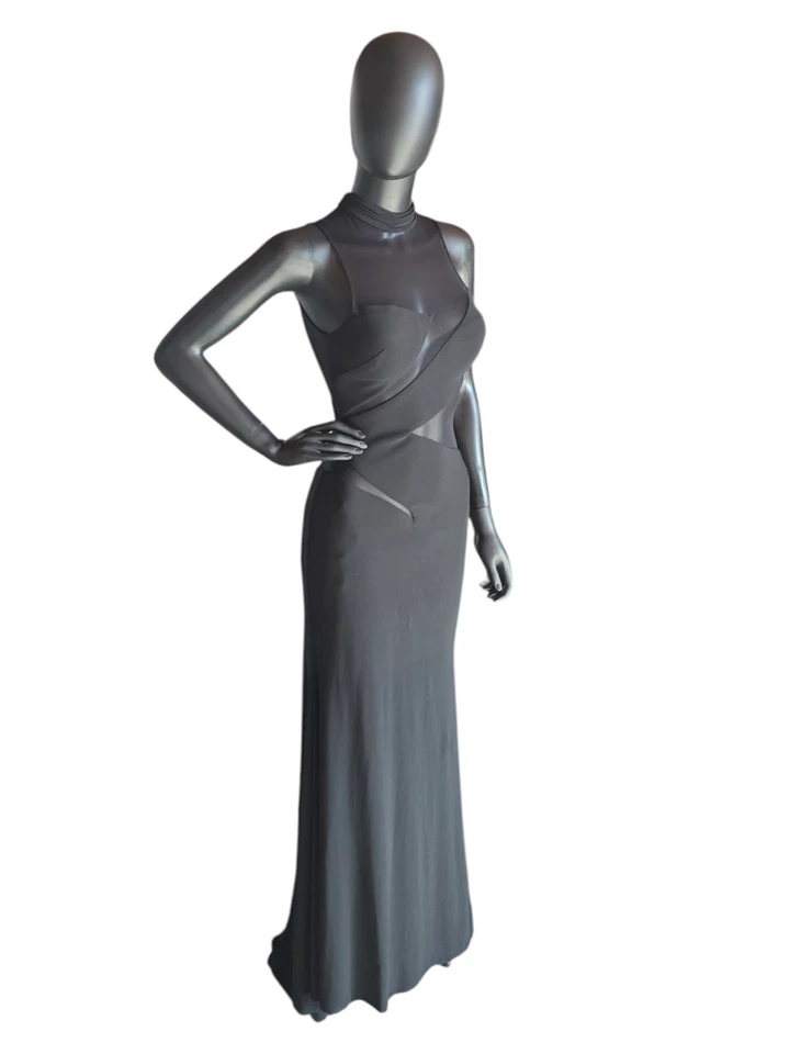 Vestido formal funda negra ZigZag Illusion - Movimientos nocturnos Foto 2 de 4