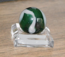 Vintage Glass Marble Clear Green Opaque Lavender Corkscrew Akro 5/8" Mint 6-03