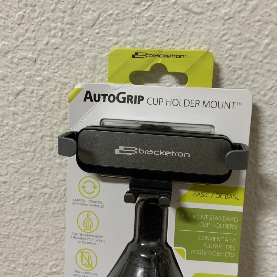 📀 Soporte de taza Bracketron AutoGrip universal - negro/gris (NUEVO) Foto 2 de 3