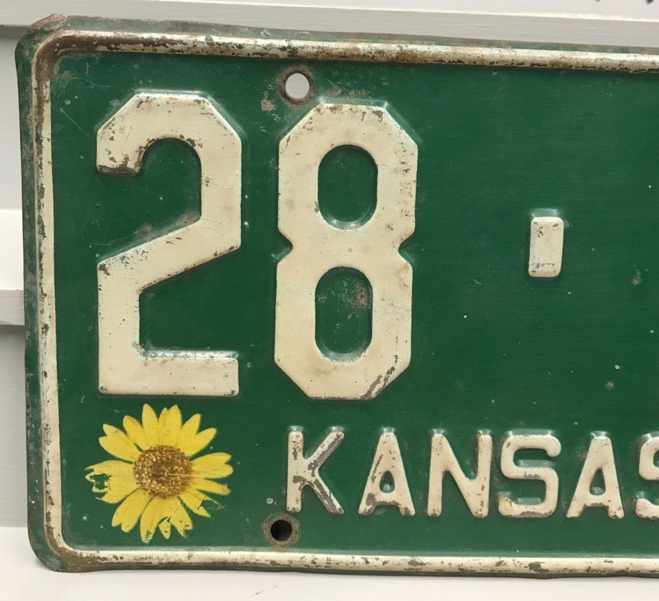 1942 Kansas Sunflower License Plate 28277 eBay