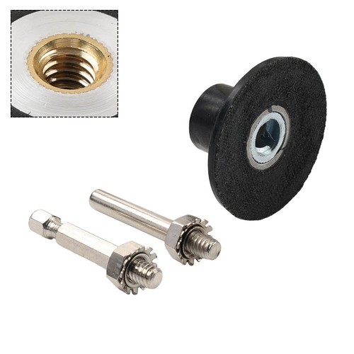Disque abrasif type R Roll Lock support de pelle rotative tige 1/4" ponceuse à tige - Photo 14/28