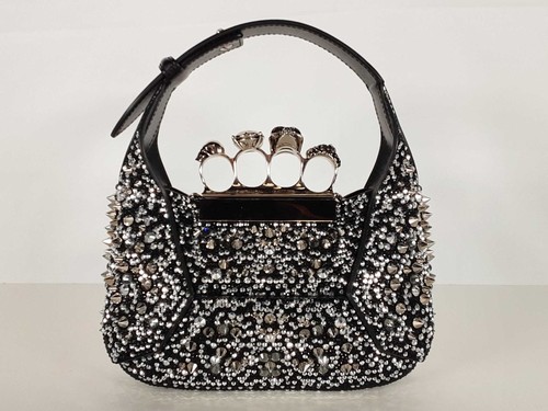 Alexander Mcqueen Mini Jewelled Hobo Bag Sd0626iezde