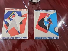 2 Programs for the Chicago Cubs 1964 & 65. .10 & .15 cover price See Description