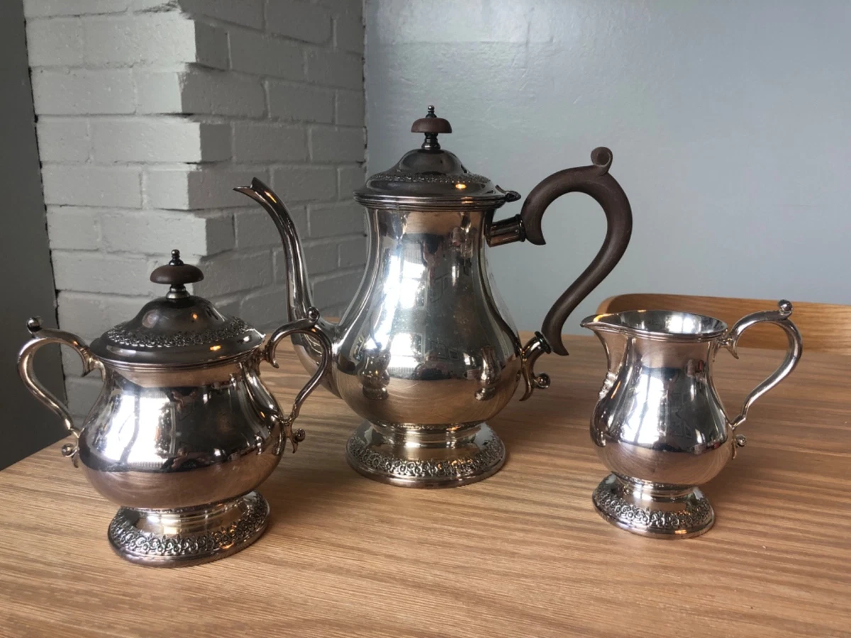 1847 Rogers Bros Antique US Silver-Plated Teapots, Coffee Pots