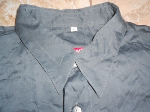 EA0409 SIGNUM Chemise L Gris Moyen Brillant Moucheté Unicolore - Photo 1/1