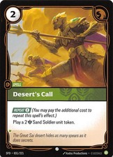 Desert's Call 031/221 Spiritforged Riftbound League of Legends