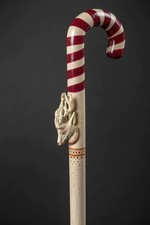 Hand Carved Wooden Walking Stick Christmas Gift Handmade Walking Cane