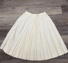 Vintage SKIRT 1950s Party Woodard Pleated Polyester Skirt