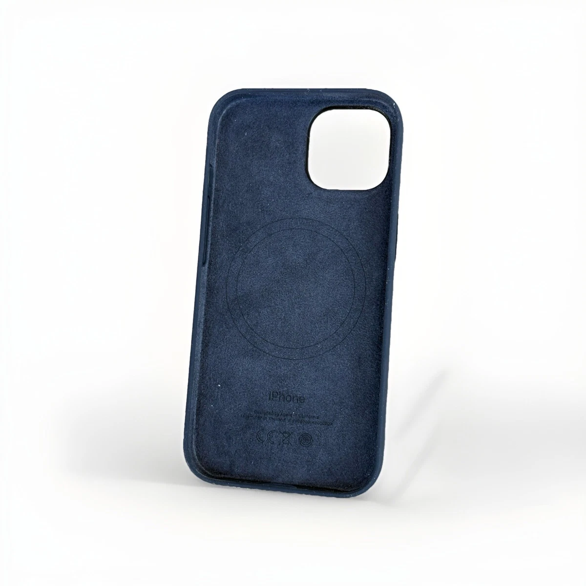 Genuine Apple IPhone 15 Silicone Case MagSafe midnight Blue photo 2