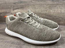 Peter Millar Hyperlight Glide Sneakers Shoes Stone Knit MF20EF06 Mens Size 9.5