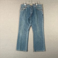 VINTAGE Levis 517 Jeans Mens 36x30 Fits 34x30 Blue Boot Cut Denim Zip Fly Y2K