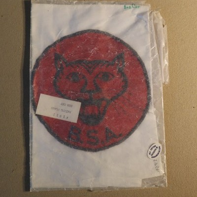 BSA Boy Scouts BOB CAT Patrol Flag Embroidered Canvas Pennant Vintage NOS