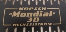 Röhrenradio Rückwand Kapsch Mondial 3D (5352)