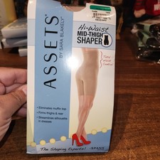 ASSETS by Sara Blakely SPANX Mid Thigh Shaper Nude Size 3 155-180 LBS Shapewear