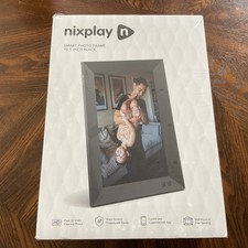 Nixplay 10.1" Touch Screen SMART PHOTO FRAME Wood Effect Wi-Fi HD
