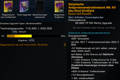 Star Trek Online 8mk xv crtdx4 Delphische Antiprotonen Beams |gold PC EU+US