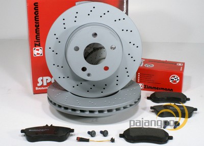 Zimmermann Sport Bremsen Ø 295 mm + Beläge vorne für Mercedes E-Klasse W211 S211