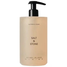 Salt & Stone Saffron & Cedar Body Wash with Niacinamide + Probiotics, 15.2 oz
