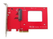 PEXU2-132 NVMe 2.5-inch U.2 SFF-8639 SSD PCIe 4.0 x4 Carrier Adapter Card -...