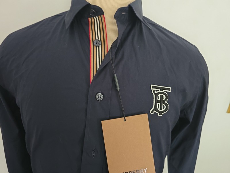 BURBERRY LONDON NEW MEN'S SLIM FIT STRETCH CASUAL SHIRT Sz M