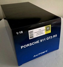 AUTOart Porsche 911 (991) GT3 RS Gloss Black Silver Wheels 1:18 Diecast 78164